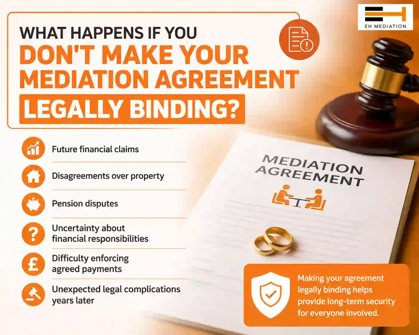 What Happens If You Don't Make Your Mediation Agreement Legally Binding Chippenham?